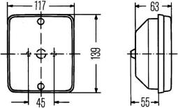 Światło cofania HELLA 2ZR 003 236-057