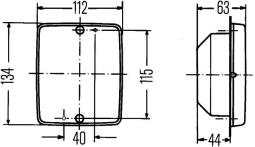 Światło cofania HELLA 2ZR 003 236-311