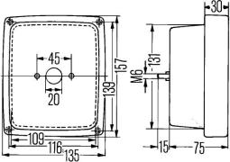Światło cofania Hella 2ZR 004 432-001