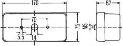 Lampa tylna zespolona HELLA 2SD 002 582-021