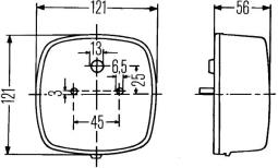 Lampa tylna zespolona HELLA 2SE 002 578-707