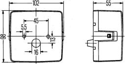 Lampa tylna zespolona HELLA 2SE 004 623-001