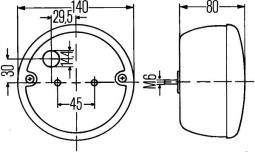 Lampa tylna zespolona Hella 2SD 001 685-211
