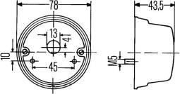 Lampa tylna zespolona HELLA 2SB 001 259-261