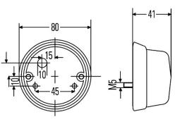 Lampa kierunkowskazu HELLA 2BA 001 259-618