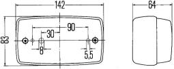 Lampy przeciwmgłowe tylne HELLA 2NE 002 589-047