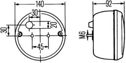 Światło cofania HELLA 2ZR 001 423-001