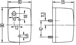 Lampa kierunkowskazu HELLA 2BA 002 652-101