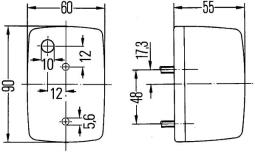 Lampa kierunkowskazu HELLA 2BA 002 652-117