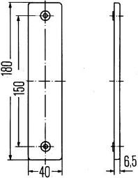 Światło odblaskowe tylne Hella 8RA 002 023-001