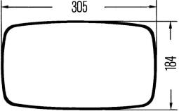 Lusterko zewnętrzne Hella 8SB 003 614-001