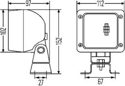 Oświetlenie pomocnicze Hella 1GA 007 506-091
