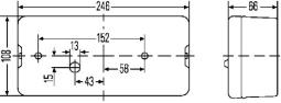 Lampa tylna zespolona HELLA 2SE 007 547-041