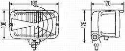 Reflektor Hella 1AB 007 145-001