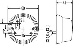 Światło cofania HELLA 2ZR 001 421-101