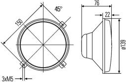 Reflektor HELLA 1A3 996 002-201