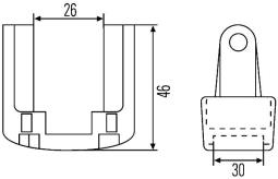 Mocowanie, oświetlenie pomocnicze Hella 8HG 990 263-001