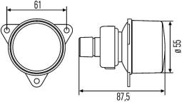 Lampy przeciwmgłowe tylne HELLA 2NE 008 221-137