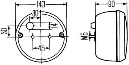 Oświetlenie pomocnicze HELLA 1G4 997 033-011