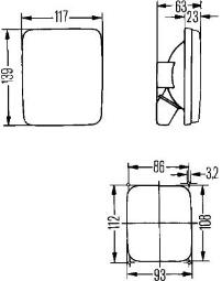 Światło cofania HELLA 2ZR 005 200-141