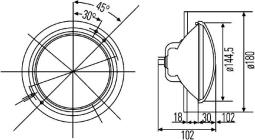 Reflektor Hella 1A3 003 370-041