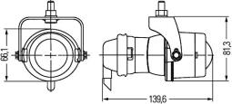 Reflektor przeciwmgłowy HELLA 1NL 008 090-031