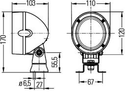 Oświetlenie pomocnicze Hella 1GM 996 134-081