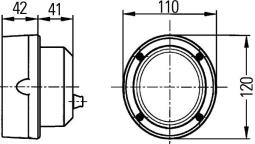 Oświetlenie pomocnicze HELLA 1GM 996 134-091