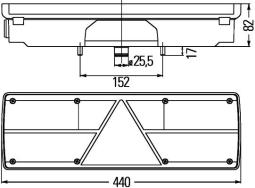Lampa tylna zespolona Hella 2VP 340 450-151