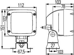 Oświetlenie pomocnicze Hella 1GA 996 150-081