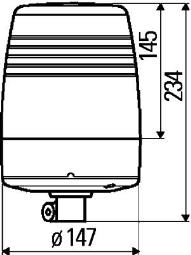 Światło ostrzegawcze obrotowe Hella 2RL 008 967-011