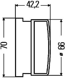 Światło odblaskowe tylne Hella 8RA 009 001-037