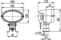 Oświetlenie pomocnicze Hella 1GA 996 161-391