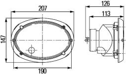 Reflektor Hella 1LB 996 157-201