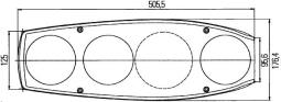 Lampa tylna zespolona Hella 2VA 341 419-111