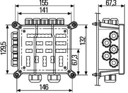 Element łączący / rozdzielający Hella 8JE 340 151-001