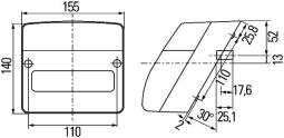 Lampa tylna zespolona HELLA 2SE 996 030-011