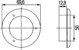 Lampka otwierania drzwi HELLA 2XT 980 501-042