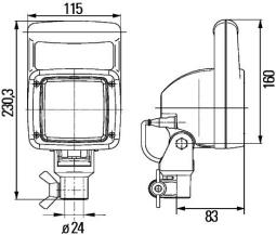 Oświetlenie pomocnicze Hella 1GA 007 506-681