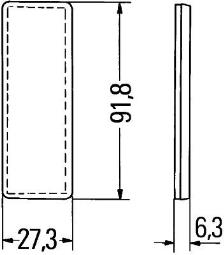 Światło odblaskowe tylne Hella 8RA 342 014-157