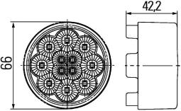 Światła pozycyjne HELLA 2PF 009 001-421