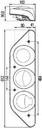 Lampa tylna zespolona Hella 2VP 343 520-061