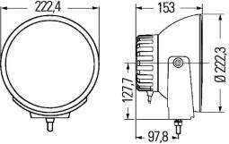 Reflektor dalekosiężny Hella 1F8 007 560-721