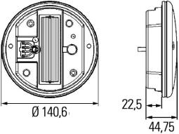Lampa tylna zespolona Hella 2SD 344 100-001