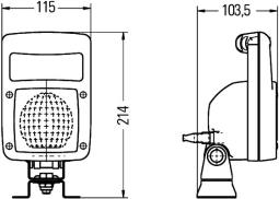 Oświetlenie pomocnicze Hella 1GA 997 506-631