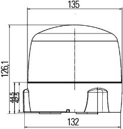 Światło ostrzegawcze obrotowe Hella 2RL 010 979-121