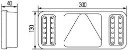 Lampa tylna zespolona Hella 2VP 345 900-011
