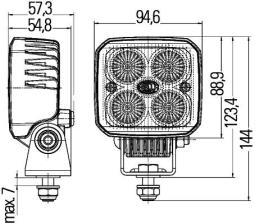 Oświetlenie pomocnicze Hella 1GA 996 284-002