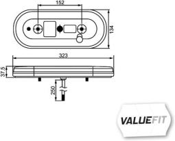 Lampa tylna zespolona Hella 2VP 357 017-011