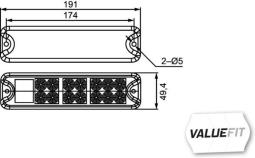 Lampa tylna zespolona HELLA 2VP 357 021-011